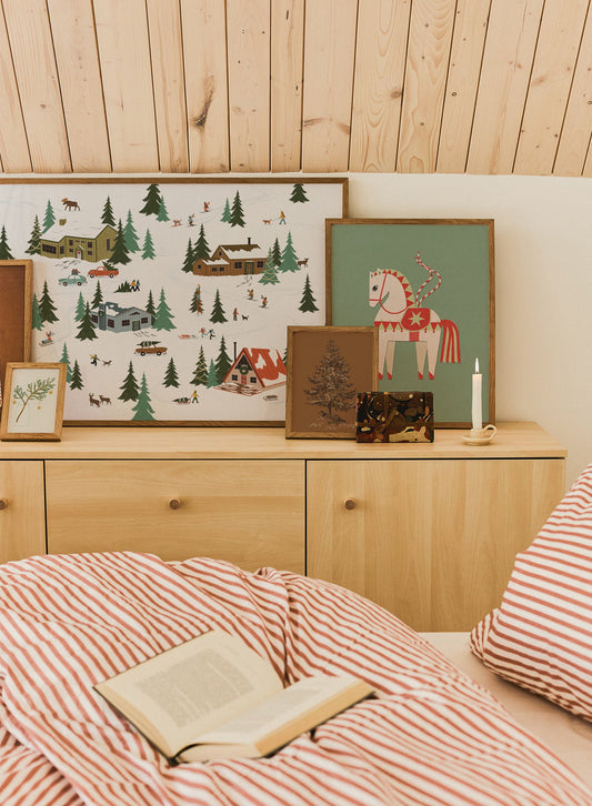 Frosted Winter Village, Poster