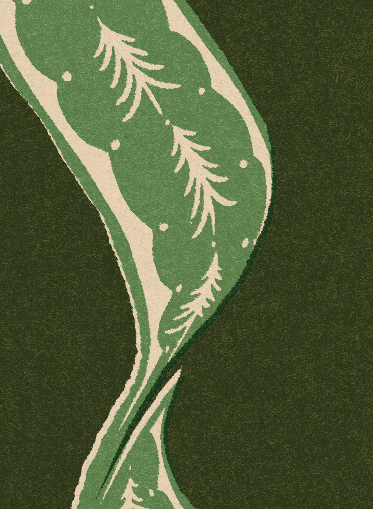 Vintage Holiday Bow Evergreen, Poster