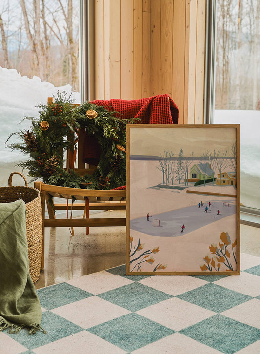 Backyard Hockey Rink, Poster